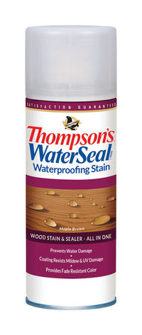 Thompson's WaterSeal Transparent Maple Brown Waterproofing Wood Stain and Sealer 11.75 oz. (Pack of 6)