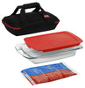 Pyrex Bake Set Black/Red 4 pc