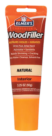 Elmer's Carpenter's Natural Shrink-Resistant Wood Filler 3.25 oz.