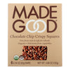 Made Good Crispy Squares - Chocolate Chip - Case of 6 - 4.68 oz.