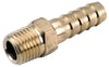 Anderson Metals 3/8 in. Barb  T X 1/4 in. D MIP  Brass Adapter