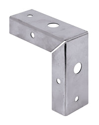 Prime-Line  Zinc-Plated  Silver  Steel  Bracket  1 pk