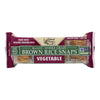 Edward and Sons Organic Vegetable Brown Rice Snaps - Case of 12 - 3.5 oz.