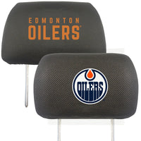 NHL - Edmonton Oilers Embroidered Head Rest Cover Set - 2 Pieces