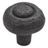 Hickory Hardware P3002-BI 1-1/4" Round Black Iron Refined Rustic Cabinet Knob