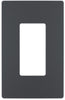 Legrand Radiant Graphite 1 gang Polycarbonate Screwless Wall Plate 1 pk