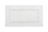 LINIM 2-Piece Bath Rug Set 100% Egyptian Cotton Reversible Bath Rugs White