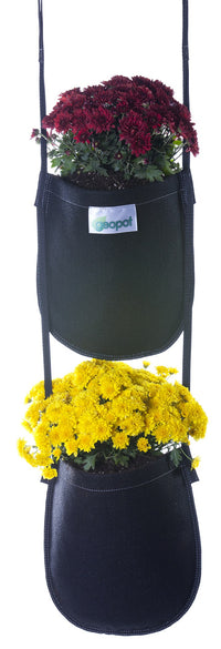 Geopot HG-2BAGS 2 Pocket Hanging Garden                                                                                                               