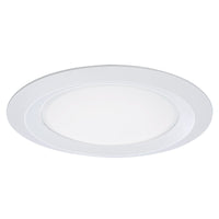 Halo E-Series Matte White 5.6 in. W Plastic Shower Lens/Trim