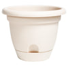 Bloem Lucca Pebble Stone Plastic Self-Watering Planter 10 in.