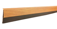 M-D Brown Aluminum/Vinyl Door Sweep For Doors 36 in. L X 2-5/8 in.