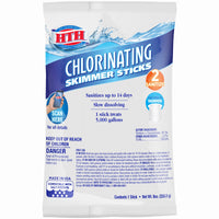 hth Skimmer Sticks Sticks Chlorinating Chemicals - 2 Sanitize 8 oz. (Pack of 24)