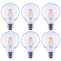 Global Value Lighting G25 E26 (Medium) LED Bulb Soft White 60 W 6 pk