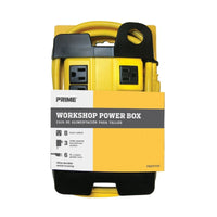 Prime 6 ft. L 8 outlets Workshop Power Box Black/Yellow