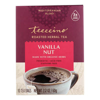 Teeccino Herbal Coffee Vanilla Nut - 10 Tea Bags - Case of 6