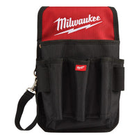 Milwaukee  6.7 in. W x 10.75 in. H Ballistic Nylon  Utility Pouch  9 pocket Black/Red  1 pc.