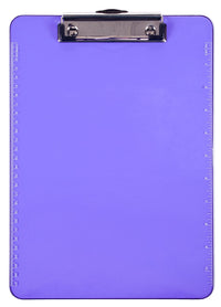 Charles Leonard Inc. 89760 Letter Size Neon Purple Clipboard With Low Profile Clip                                                                    