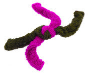 Cycle Dog Tfs-Fgy-L Large Fuchsia/Grey Fuzzies Springy Thing Dog Toy