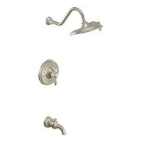 Brushed nickel Posi-Temp(R) tub/shower