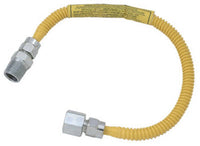 Gas Appliance Connector, SL Series, Pro-Coat Stainless Steel, 12-In.