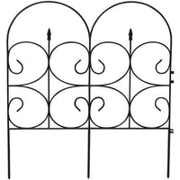 Victorian Fencing - 14 Feet - Large 32.4" X 28.3" Pieces - Wrought Iron Look