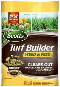 Scotts Turf Builder Weed & Feed Lawn Fertilizer For Multiple Grass Types 15000 sq ft