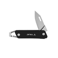 True Black 8CR13MOV Stainless Steel 4.5 in. Modern Folding Knife