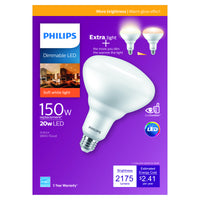 Philips Frosted Soft White E26 Base Indoor LED Bulb 4.84 Dia. x 5.15 L in., 20W 120V 90 CRI 2175 lm