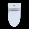 TOTO® Aquia® IV One-Piece Elongated Dual Flush 1.28 and 0.8 GPF Universal Height, WASHLET®+ Ready Toilet with CEFIONTECT®, Cotton White- MS646124CEMFG#01