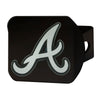 MLB - Atlanta Braves Black Metal Hitch Cover