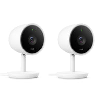 Google Nest Plug-in Indoor White Wi-Fi Security Camera (Pack of 2)