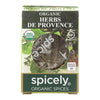 Spicely Organics - Organic Herbs De Provence Seasoning - Case of 6 - 0.1 oz.