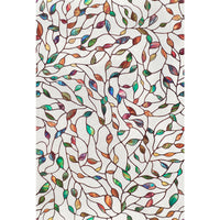 Artscape Multicolored New Leaf Indoor Window Film 24 in.   W X 36 in.   L