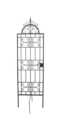 Panacea  84 in. H Black  Steel  Trellis