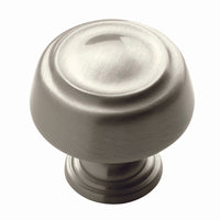 Amerock Kane & Crosley Collection Cabinet Knob 1-1/4 in. D 1-1/4 in. Satin Nickel 1 pk