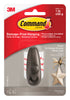 Command 2-5/8 in. L Oil Rubbed Bronze Metal Small Hook 1 lb. cap. 1 pk