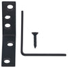 Hampton 2 in. H x 5/8 in. W x 2 in. D Black Steel Inside L Corner Brace (Pack of 25)