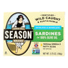 Season Skinless & Boneless Sardines In Pure Olive Oil  - Case of 12 - 3.75 OZ