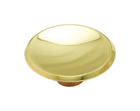 Amerock  Allison  Round  Cabinet Knob  1-3/4 in. Dia. 3/4 in. Polished Brass  1 pk