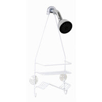 Zenith Zenna Home 18 in. H X 3.75 in. W X 7 in. L White Shower Caddy