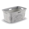 KIS White Plastic Laundry Basket 23 L x 10-9/16 H x 15-5/16 W in. (Pack of 4)