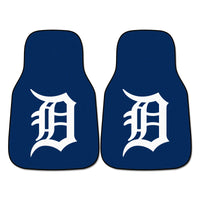 MLB - Detroit Tigers Carpet Car Mat Set - 2 Pieces