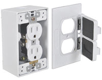 White Duplex Outlet Kit