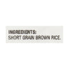 Lundberg Family Farms Brown Short Grain Rice - Single Bulk Item - 25LB