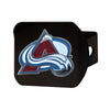 NHL - Colorado Avalanche Black Metal Hitch Cover - 3D Color Emblem