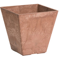 Ella Planter, Water Minder, Rust Resin/Stone, 12-In. S. (Pack of 5)