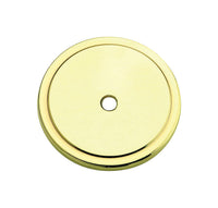 Amerock  Allison  Round  Back Plate  1-3/4 in. Dia. 1/8 in. Polished Brass  1 pk