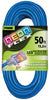 Prime Neon Flex Outdoor 50 ft. L Hi Vis Blue Extension Cord 12/3 SJTW