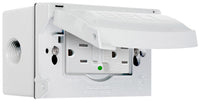 Bell 15 amps 120 V Duplex White GFCI Outlet 1-15R 1 pk