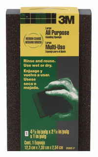 3M 4-7/8 in. L X 2-7/8 in. W X 1 in. T Coarse/Medium Contour Sanding Sponge